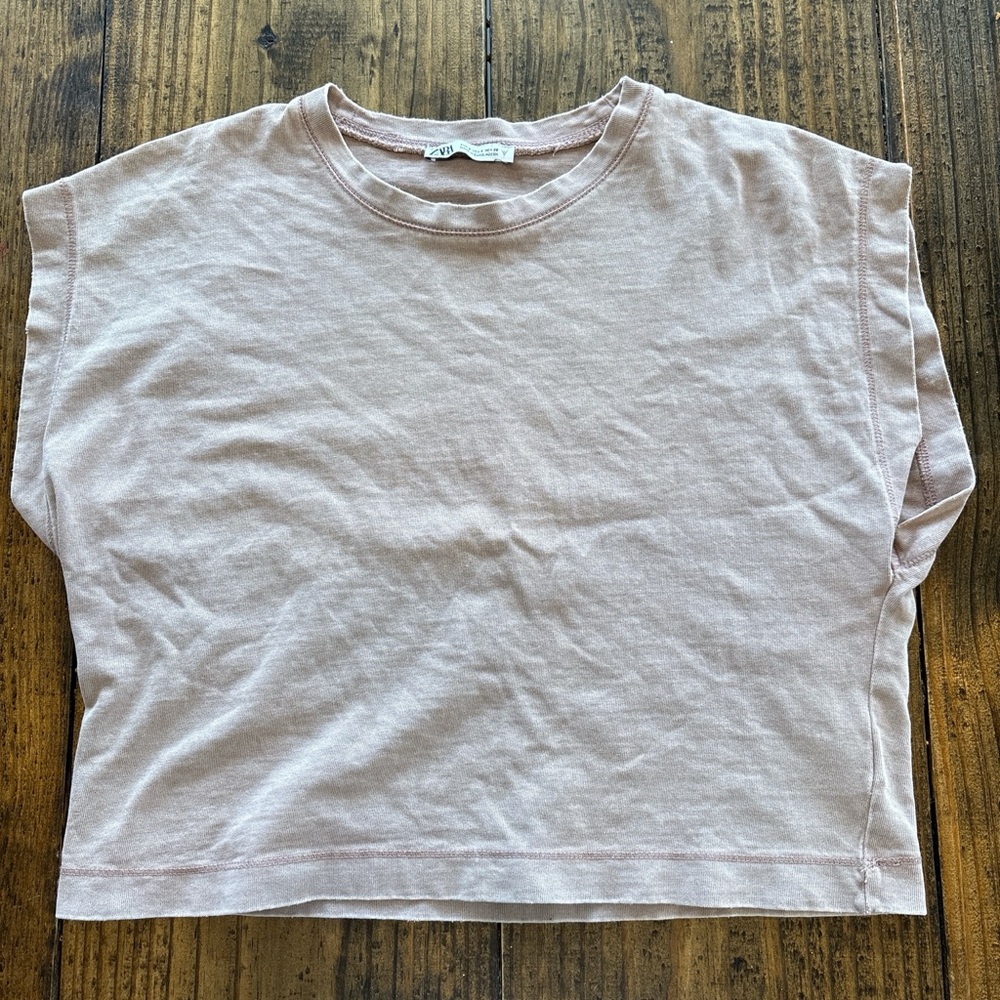 Zara Light Pink Crop Top